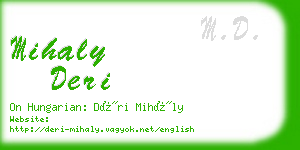 mihaly deri business card